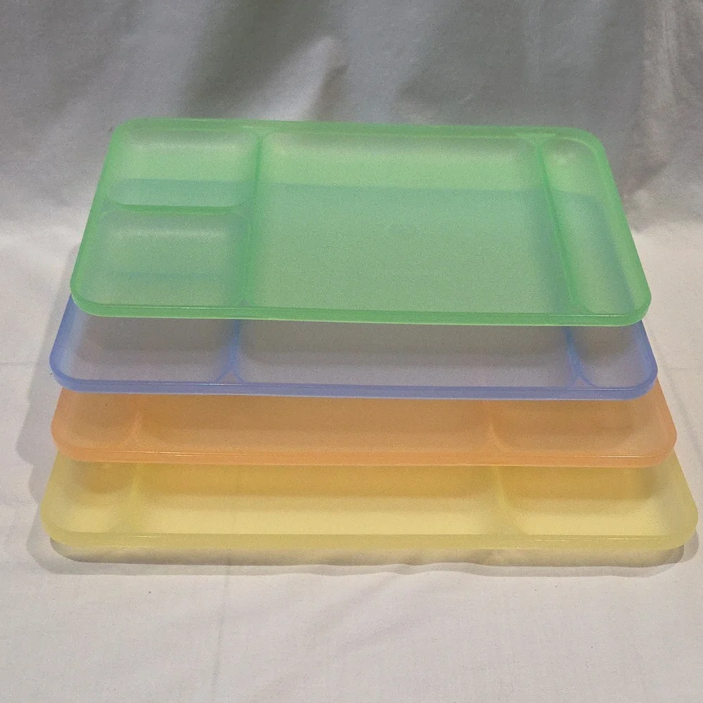 Tupperware Pastel Divided Trays Impressions Set of 4